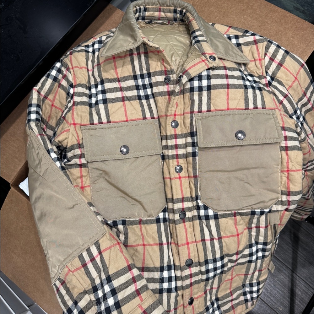 Tan and Red Lightweight Jacket